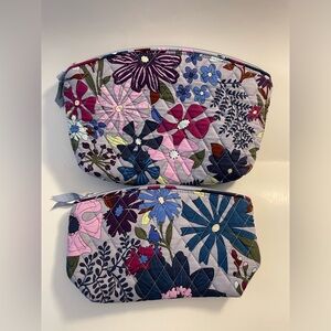 Vera Bradley Bengal Lily Grand Travel Cosmetics (set of two)